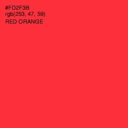 #FD2F3B - Red Orange Color Image