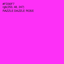 #FD30F7 - Razzle Dazzle Rose Color Image