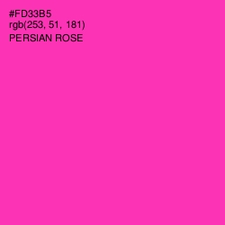 #FD33B5 - Persian Rose Color Image