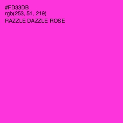 #FD33DB - Razzle Dazzle Rose Color Image