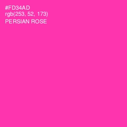 #FD34AD - Persian Rose Color Image