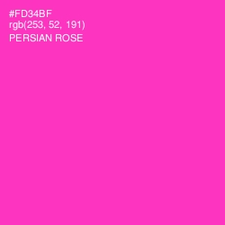 #FD34BF - Persian Rose Color Image