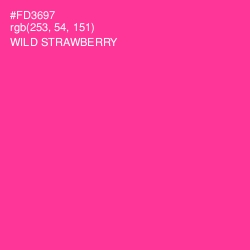 #FD3697 - Wild Strawberry Color Image