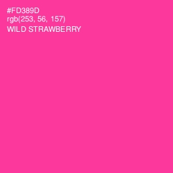 #FD389D - Wild Strawberry Color Image