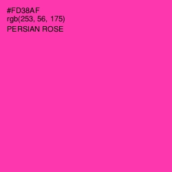 #FD38AF - Persian Rose Color Image