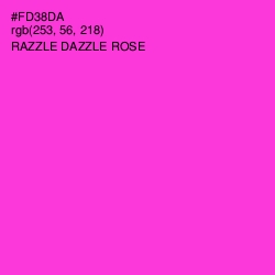 #FD38DA - Razzle Dazzle Rose Color Image