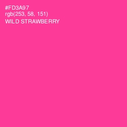 #FD3A97 - Wild Strawberry Color Image