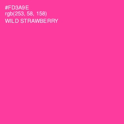 #FD3A9E - Wild Strawberry Color Image