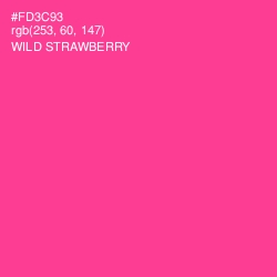 #FD3C93 - Wild Strawberry Color Image