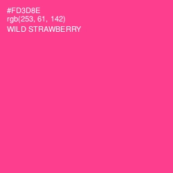 #FD3D8E - Wild Strawberry Color Image