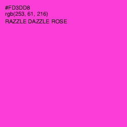 #FD3DD8 - Razzle Dazzle Rose Color Image