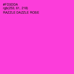 #FD3DDA - Razzle Dazzle Rose Color Image