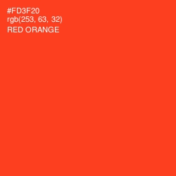#FD3F20 - Red Orange Color Image