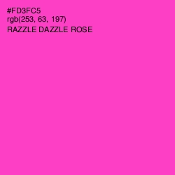 #FD3FC5 - Razzle Dazzle Rose Color Image