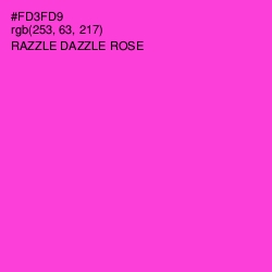 #FD3FD9 - Razzle Dazzle Rose Color Image