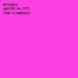 #FD40E3 - Pink Flamingo Color Image