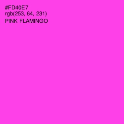 #FD40E7 - Pink Flamingo Color Image