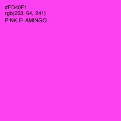 #FD40F1 - Pink Flamingo Color Image