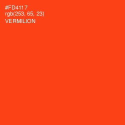 #FD4117 - Vermilion Color Image