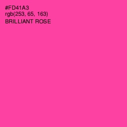 #FD41A3 - Brilliant Rose Color Image