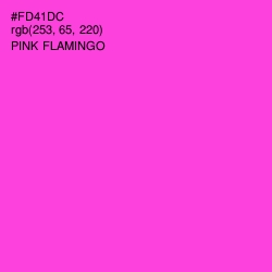 #FD41DC - Pink Flamingo Color Image