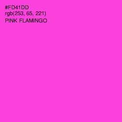 #FD41DD - Pink Flamingo Color Image