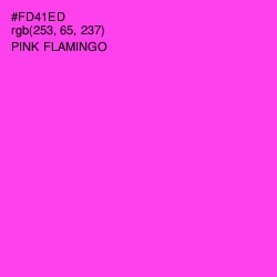 #FD41ED - Pink Flamingo Color Image