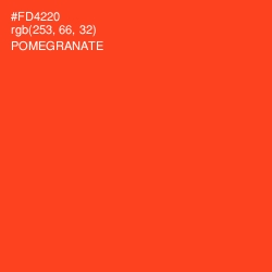 #FD4220 - Pomegranate Color Image