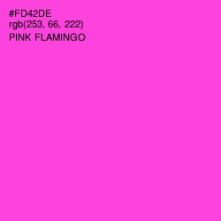 #FD42DE - Pink Flamingo Color Image