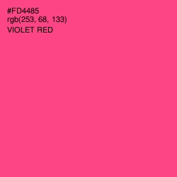#FD4485 - Violet Red Color Image