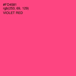 #FD4581 - Violet Red Color Image