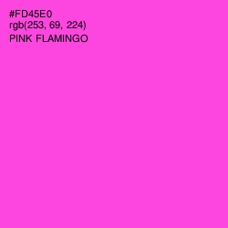 #FD45E0 - Pink Flamingo Color Image