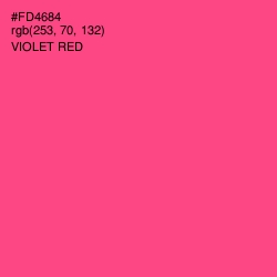 #FD4684 - Violet Red Color Image