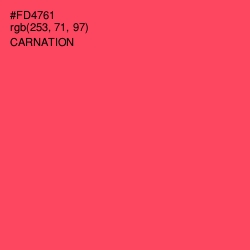 #FD4761 - Carnation Color Image