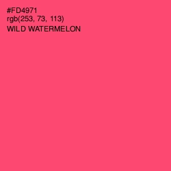 #FD4971 - Wild Watermelon Color Image