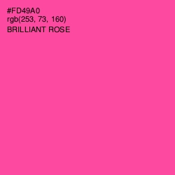 #FD49A0 - Brilliant Rose Color Image