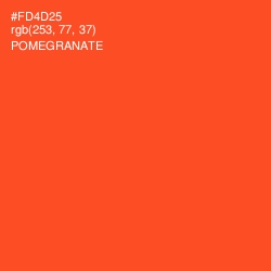 #FD4D25 - Pomegranate Color Image