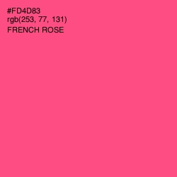 #FD4D83 - French Rose Color Image