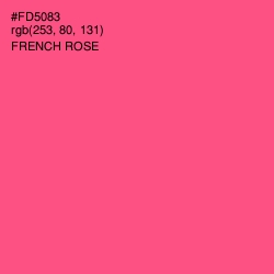 #FD5083 - French Rose Color Image