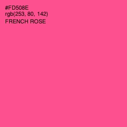 #FD508E - French Rose Color Image
