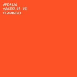 #FD5126 - Flamingo Color Image