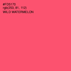 #FD5170 - Wild Watermelon Color Image
