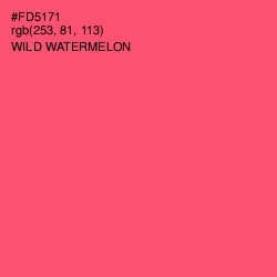 #FD5171 - Wild Watermelon Color Image