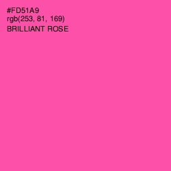 #FD51A9 - Brilliant Rose Color Image