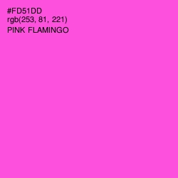 #FD51DD - Pink Flamingo Color Image