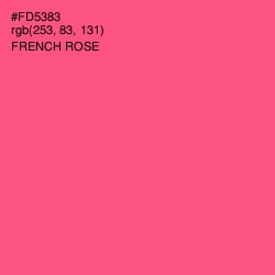 #FD5383 - French Rose Color Image