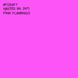 #FD54F7 - Pink Flamingo Color Image