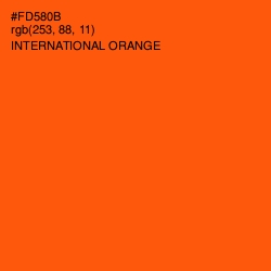 #FD580B - International Orange Color Image