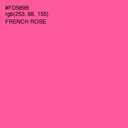 #FD589B - French Rose Color Image