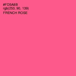 #FD5A8B - French Rose Color Image